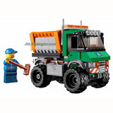 Lego Year 2015 City Series Set #60083 - SNOWPLOW TRUCK with Detachable Blade & Truck Bed, Opening Doors & Salt Spreading Function Plus Drive Figure (Piece: 196)