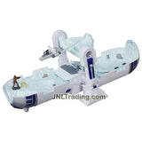 Hasbro Year 2015 Star Wars Micromachines The Force Awakens Series R2-D2 Playset with Chewbacca and First Order Snowspeeder with 2 Snowtrooper Microfigures