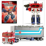 Hasbro Year 2009 Transformers Universe 25th Anniversary G1 Series 6 Inch Tall Robot Action Figure - Optimus Prime with Autobot Shield, Trailer that Converts to Battle Station, 2 Firing Missiles, Comic and DVD