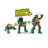 Playmates Year 2014 Nickelodeon Teenage Mutant Ninja Turtles TMNT Mutations Series 6 Inch Tall Action Figure - Pet Turtle to Ninja Turtle RAPHAEL with Pair of Sais