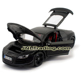 Maisto Special Edition Series 1:18 Scale Die Cast Car Set - Black Sports Coupe AUDI R8 GT with Display Base