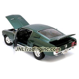 Maisto Special Edition Series 1:18 Scale Die Cast Car - Green Classic Coupe 1967 FORD MUSTANG GTA FASTBACK with Base (Dimension: 10" x 3-1/2" x 3")