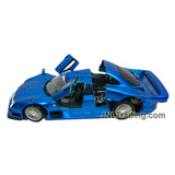 Maisto Special Edition Series 1:18 Scale Die Cast Car - Blue Sports Race Car Mercedes-Benz CLK-GTR Street Version with Display Base