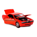 Maisto Special Edition Series 1:18 Scale Die Cast Car - Red Muscle Coupe 2006 DODGE CHALLENGER CONCEPT w/ Display Base (Dimension: 10" x 4" x 3")