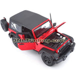 Maisto Special Edition Series 1:18 Scale Die Cast Car - Red Compact 2 Door SUV 2014 JEEP WRANGLER