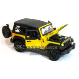 Maisto Special Edition Series 1:18 Scale Die Cast Car - Yellow Sports Utility Vehicle 2014 JEEP WRANGLER WILLYS (SUV Dimension: 8-1/2" x 4-1/2" x 4")