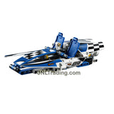 Lego Year 2016 Technic Series Set #42045 - HYDROPLANE RACER with Moving Pistons and Spinning Propeller Plus Alternative Mode as Race Boat (Pieces: 180)