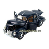 Maisto Special Edition Series 1:18 Scale Die Cast Car - Navy Blue Classic 1939 Ford Deluxe with Display Base (Car Dimension: 10" x 3-1/2" x 3-1/2")