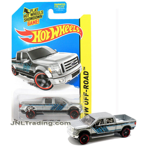 Year 2013 Hot Wheels HW Off-Road Series 1:64 Scale Die Cast Car Set #137 - Silver Pick-Up Truck 2009 FORD F-150