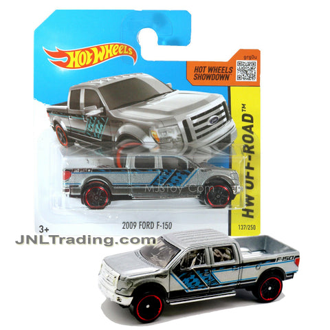 Year 2013 Hot Wheels HW Off-Road Series 1:64 Scale Die Cast Car Set #137 - Silver Pick-Up Truck 2009 FORD F-150 (Short Card)