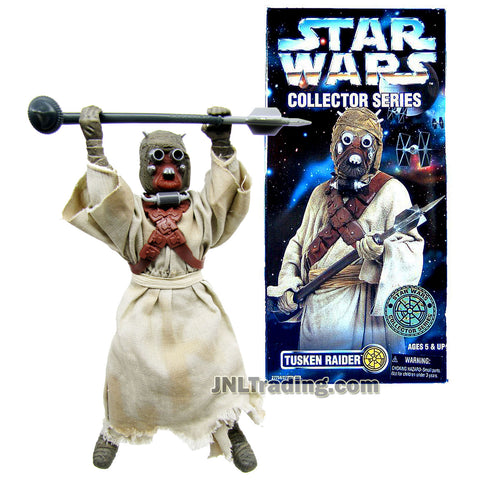 Star Wars Year 1996 Collector Series 12 Inch Tall Fully Poseable Figure - TUSKEN RAIDER with Authentically Styled Outfit, Blaster Rifle, Bandolier and Binocular