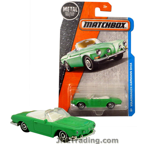 Matchbox Year 2016 MBX Adventure City Series 1:64 Scale Die Cast Metal Car #29 - Green Classic Convertible Coupe VOLKSWAGEN KARMANN GHIA DJV74