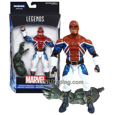 Hasbro Year 2015 Marvel Legends ABOMINATION Series 7 Inch Tall Figure - Energized Emissaries CAPTAIN BRITAIN with Abominable's Left Arm