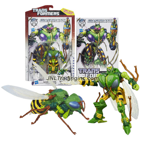 Transformer Year 2013 Generations Thrilling 30 Series Deluxe Class 5-1/2 Inch Tall Figure - Predacon WASPINATOR (Beast Mode: Wasp) with Flapping Wings and Stinger Plus Comic Book 