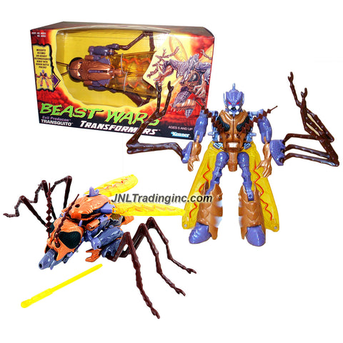 Kenner Year 1997 Transformers Beast Wars Series Intermediate Level 6 Inch Tall Action Figure - Evil Predacon Air Assault and Reconnaissance TRANSQUITO with Hidden Battle Pincers (Beast Mode: Mosquito)