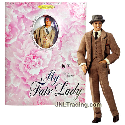 Year 1995 Barbie Hollywood Legends Collections My Fair Lady 12 Inch Doll Set - KEN as HENRY HIGGINS in Tweed-Look Jacket with Doll Stand
