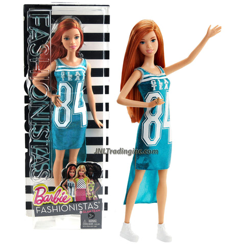 Mattel Year 2015 Barbie Fashionistas Series 12 Inch Doll - SUMMER (DGY63) in Shimmering Blue Glam Team #84 Tank Dress with 2 Level Hem