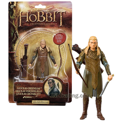 Year 2012 The Hobbit Movie An Unexpected Journey Series 6 Inch Tall Action Figure - LEGOLAS GREENLEAF with Swords, Quiver, Arrows and Longbow