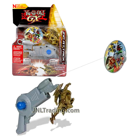 Year 2005 Yu-Gi-Oh! Zip Attack Series 4-1/2 Inch Tall Action Figure : E-HERO SPARKMAN with Zip Line Gun and Disc for Single Player Mode