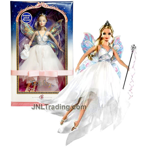 Year 2006 Barbie Pink Label Collector Series 12 Inch Doll - TOOTH FAIRY K7942 in White Gown with Tiara and Satin Pouch