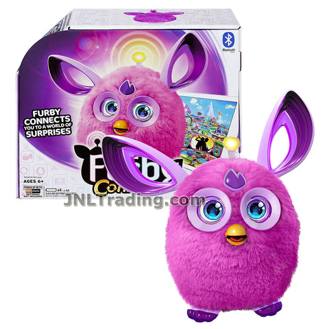 Furby Year 2016 Connect Series 6 Inch Tall Electronic App Plush Toy Figure - PURPLE FURBY with Light-Up Antenna