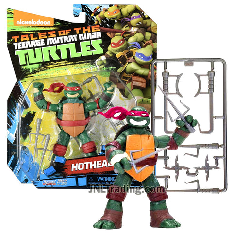Year 2017 Tales of the Teenage Mutant Ninja Turtles TMNT 5 Inch Tall Figure - HOTHEAD RAPH with Sais, Hook Sword and Shuriken Stars