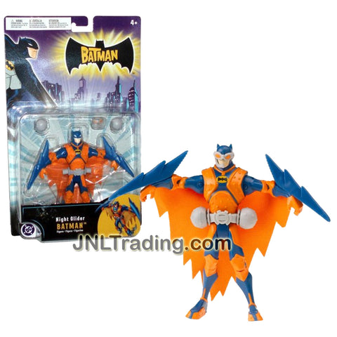 Mattel Year 2005 DC Comics "The Batman" Animated Series 5 Inch Tall Action Figure - NIGHT GLIDER BATMAN with Night Goggles, Bombs and Talons