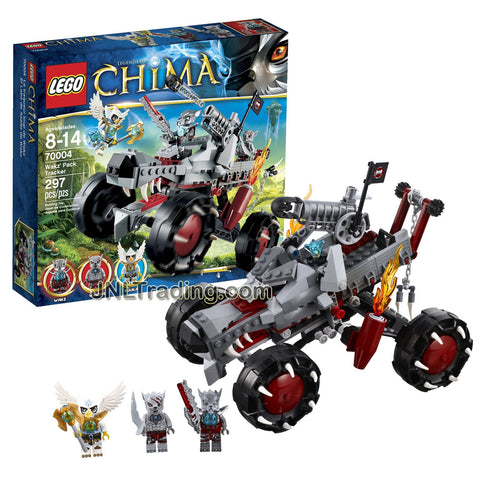 Year 2013 Lego Legends of Chima Series 7 Inch Tall Vehicle Set #70004 - WAKZ' PACK TRACKER with Wakz, Winzar and Equila Minifigures (Total Pieces: 297)