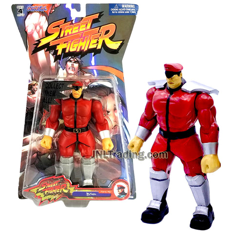 Year 2005 Capcom Street Fighter Series 7 Inch Tall Figure - BISON (Player 1) in Red Outfit