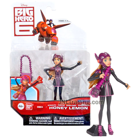 Year 2015 Disney Big Hero 6 Movie Series 4 Inch Tall Figure - STEALTH HONEY LEMON with Purse and Figure Stand