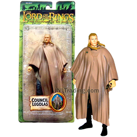 Year 2005 The Lord of the Rings Movie The Fellowship of the Ring Series 7 Inch Tall Action Figure - COUNCIL LEGOLAS in Robe