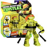 Playmates Year 2016 Nickelodeon Teenage Mutant Ninja Turtles 5 Inch Tall Action Figure - SHADOW NINJA COLOR CHANGE MIKEY with Twin Nunchucks