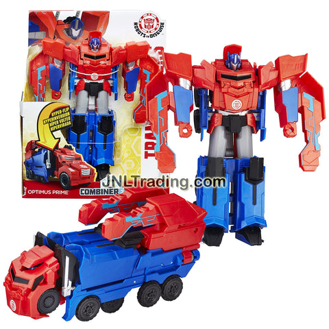 Hasbro Year 2016 Transformers Robots In Disguise Combiner Force 3 Steps Change 8 Inch Tall Figure - OPTIMUS PRIME (Vehicle Mode: Rig Truck)