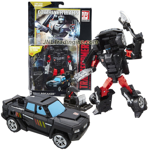 Hasbro Year 2015 Transformers Generations Combiner Wars Series 6" Tall Robot Figure - Autobot TRAILBREAKER with Battle Axe, Sky Reign's Foot and Comic Book (Vehicle Mode: SUV)