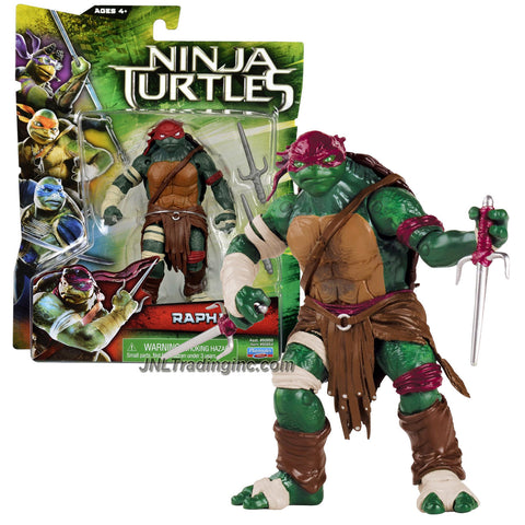 Playmates Year 2014 Teenage Mutant Ninja Turtles TMNT Movie Series 5 Inch Tall Action Figure - RAPHAEL aka Raph with 2 Sais