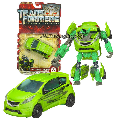 Hasbro Year 2008 Transformers Movie Series 2 "Revenge of the Fallen" Deluxe Class 6 Inch Tall Robot Action Figure - Autobot SKIDS with Punching Robot Fist and Moving Armor Panels (Vehicle Mode : Chevy Beat Concept)