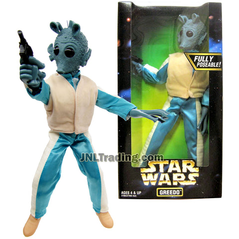 Star Wars Year 1997 A New Hope Action Collection Series 12 Inch Tall Fully Poseable Figure - Bounty Hunter GREEDO in Authentically Styled Outfit with Blaster