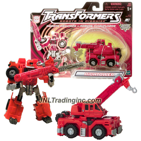 Hasbro Year 2001 Transformers "Robots In Disguise" Combiners Series 6 Inch Tall Robot Action Figure - Autobot Crane HIGHTOWER with Crane that Change to Rifle Blaster (Vehicle Mode: Construction Crane)