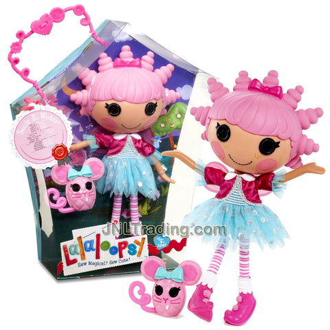 Lalaloopsy Sew Magical! Sew Cute! 12 Inch Tall Button Doll - Smile E. Wishes with Pet Pink Mouse