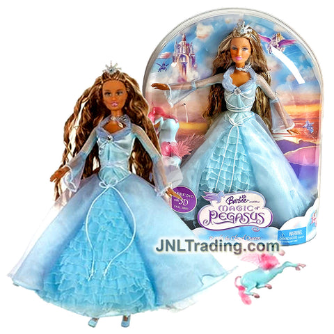 Year 2005 Barbie Magic of Pegasus Series 12 Inch Doll - RAYLA THE CLOUD QUEEN with Tiara and Flying Horse