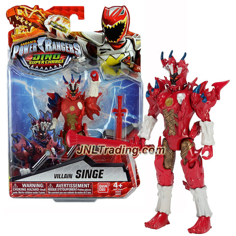Bandai Year 2016 Saban's Power Rangers Dino Super Charge Series 5-1/2 Inch Tall Action Figure - Villain SINGE with Battle Sword