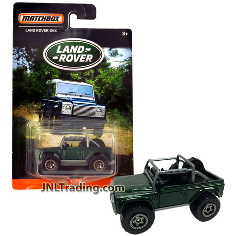 Year 2016 Matchbox Land Rover Series 1:64 Scale Die Cast Metal Car : Green Luxury Off-Road SUV LAND ROVER SVX