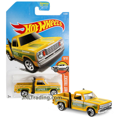 Year 2015 Hot Wheels HW Hot Trucks Series 1:64 Scale Die Cast Car #9 - Yellow Pickup 1978 DODGE LI'L EXPRESS TRUCK