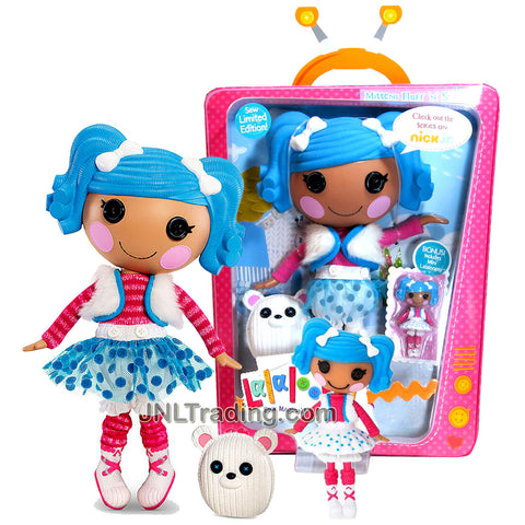 Lalaloopsy Sew Magical! Sew Cute! Limited Edition 12 Inch Tall Button Doll - Mittens Fluff 'N' Stuff with Pet "Polar Bear" and Bonus Mini 3 Inch Doll