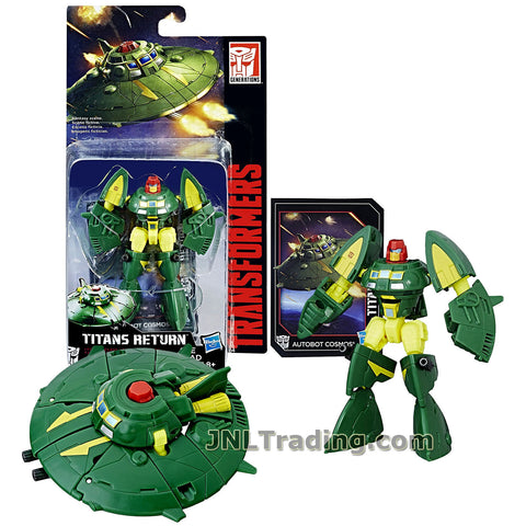 Transformers Year 2016 Titans Return Series Legends Class 4 Inch Tall Robot Figure - AUTOBOT COSMOS with Card (Vehicle Mode: Flying Saucer)