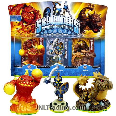 Activision Skylanders Spyro's Adventure 3 Pack Set ERUPTOR, CHOP CHOP and BASH