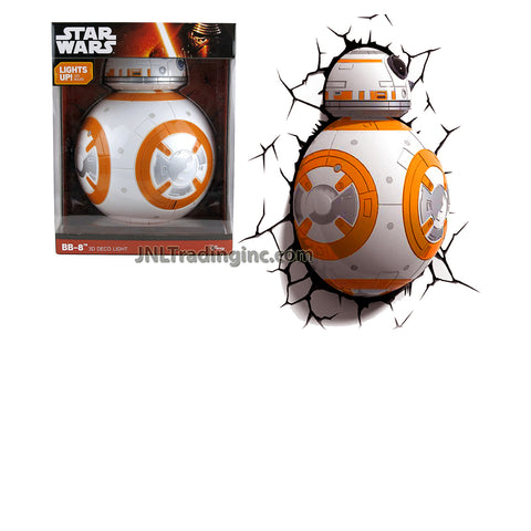 3DLightFX Star Wars Series Battery Operated 3D Deco Night Light : BB-8 Droid with Lights Up LED Bulbs