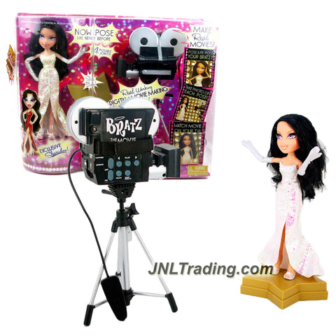 MGA Entertainment Bratz The Movie Series 10 Inch Doll Set - MOVIE MAKING SET with Sharidan, Real Working Movie Making Camera, Base and Hairbrush