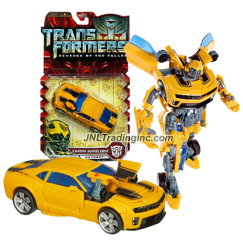 Hasbro Year 2009 Transformers Movie Series 2 "Revenge of the Fallen" Deluxe Class 6 Inch Tall Robot Action Figure - Autobot CANNON BUMBLEBEE with Pop Out Cannons (Vehicle Mode: Camaro Concept)
