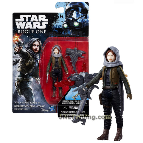 Star Wars Year 2016 Rogue One Series 4 Inch Tall Figure - SERGEANT JYN ERSO (JEDHA) with Blaster Gun and Shoulder Missile Launcher